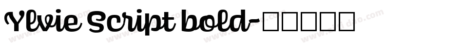 Ylvie Script bold字体转换
